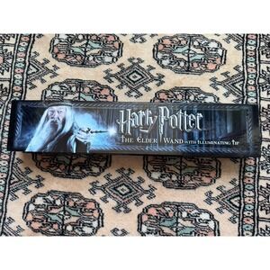 Harry Potter Elder Wand Light-Up Tip Boxed Fantasy Dumbledore Collectible No Key